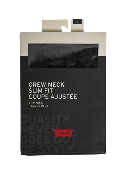 LEVI'S® 2 Pack Crewneck Twopack Tee Black