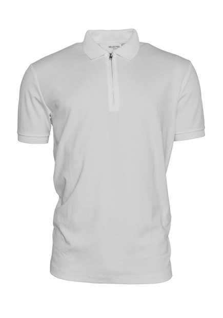 SELECTED SLHFave Zip SS Polo B